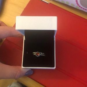 Pandora garnet ring size 6